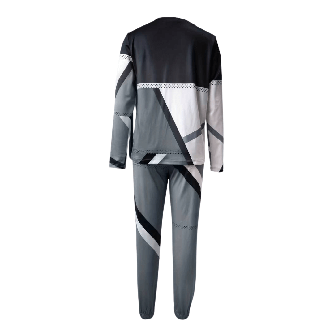 Women's Geometric Knit Loungewear Set