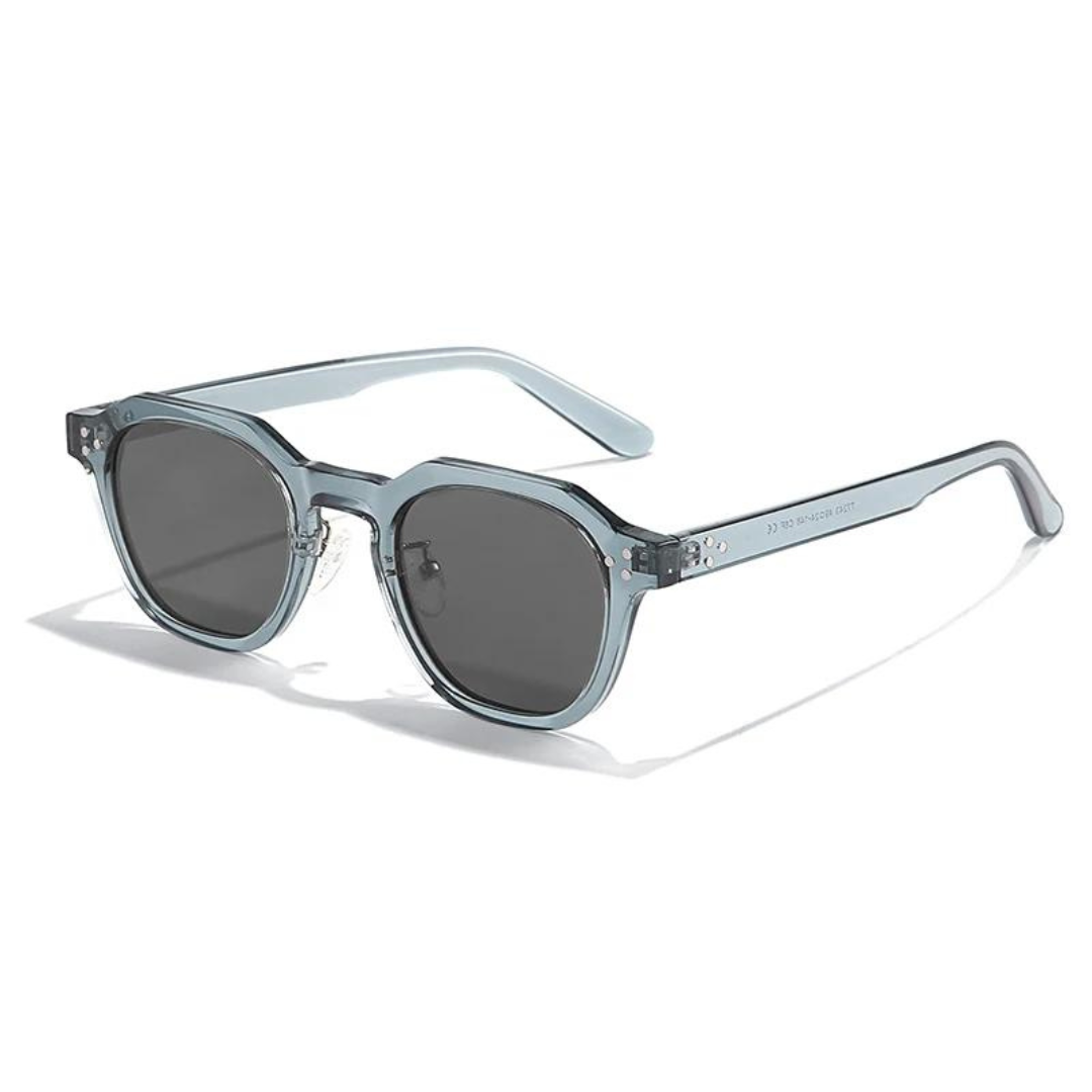 Unisex angular frames, stylish eyewear, UV400, perfect for outdoors.