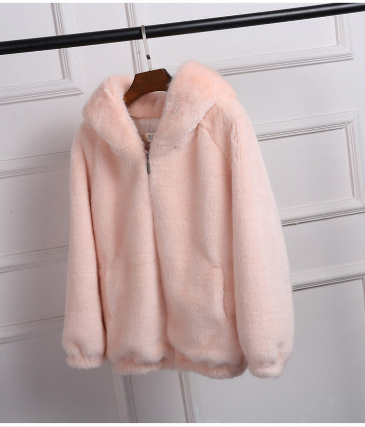 Stylish women's hooded jacket. Cozy outerwear for fall & winter. Comfortable, chic, and perfect for everyday.