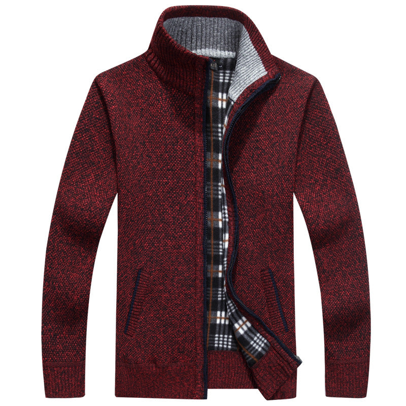 Durable men's full-zip casual jacket, offering warmth and style for everyday outerwear.