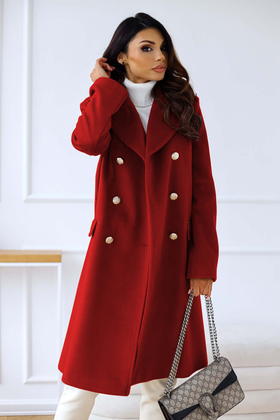 Women's Fitted Double-Breasted Jacket
