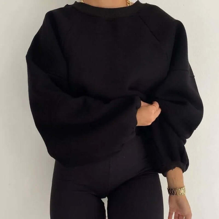 Women's Oversized Cotton Blend Sweatshirt