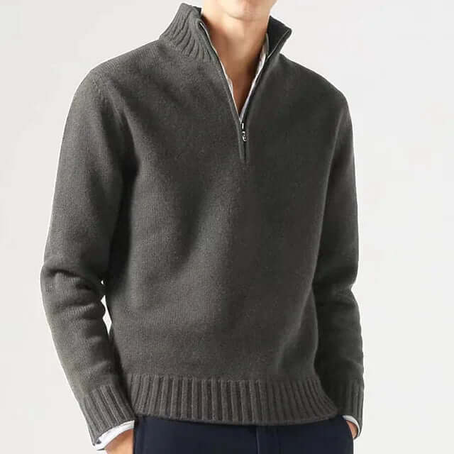 Men's Half-Zip Warm Sweater