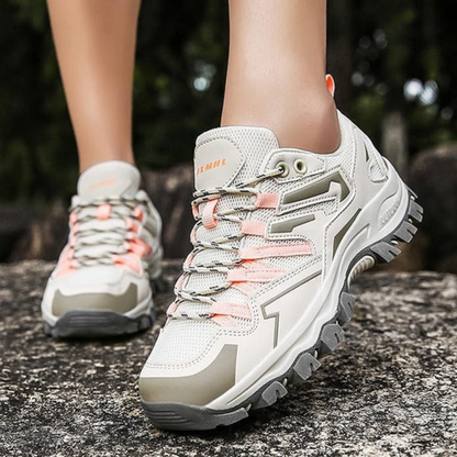 Comfortable women's activewear hiking shoes, providing secure grip for all-day outdoor exploration & walking trails.