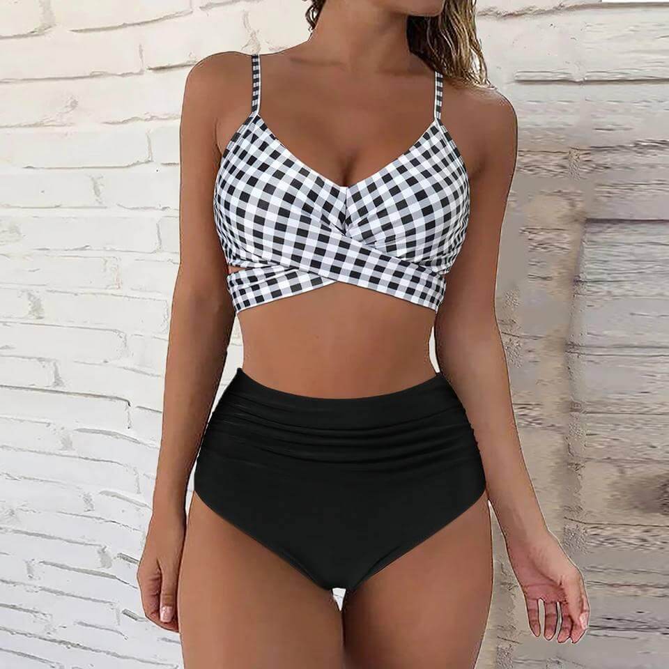 Elegant High-Waisted Bikini Set