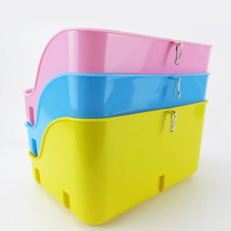 Cat litter tray featuring a ventilation grille for effective odor control and effortless cleaning.