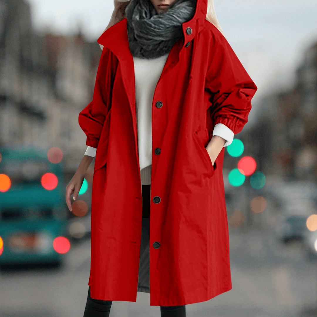 Women's Waterproof Teddy Trench Coat