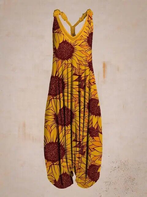 Women's Boho Sleeveless Jumpsuit