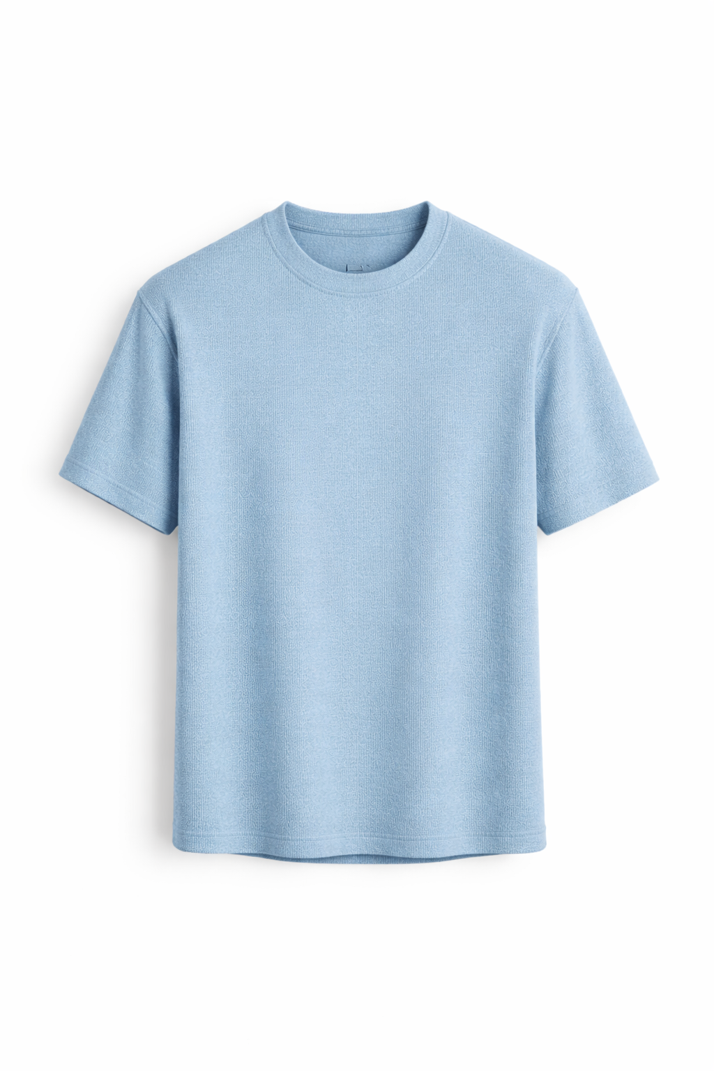 Stylish men's relaxed fit textured t-shirt, perfect casual summer top for everyday comfort.