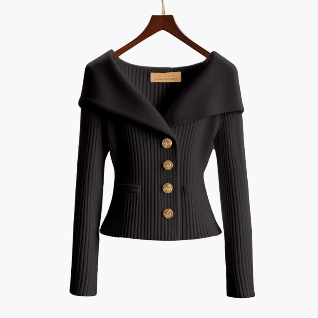 Women's comfortable ribbed button-up cardigan, a stylish long sleeve top for fall and winter layering.