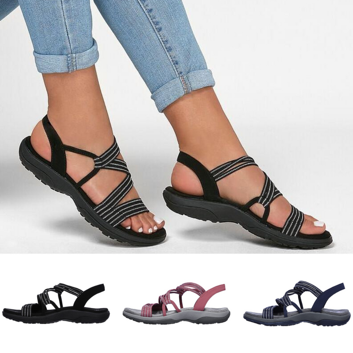 Women's orthopedic comfort strap sandals, perfect for summer leisure and foot support.