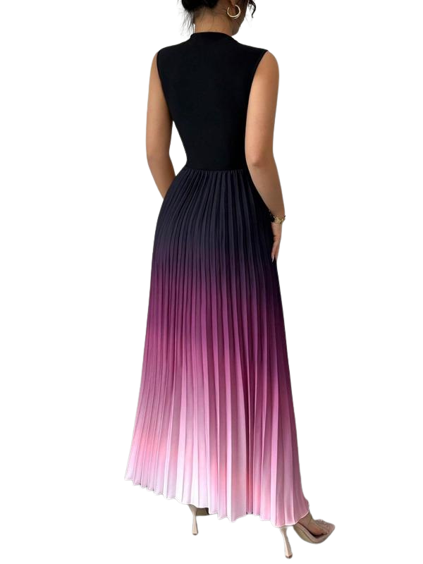 Stunning women's formal ombre maxi dress. Sleeveless, elegant design for evening events, parties & special occasions.