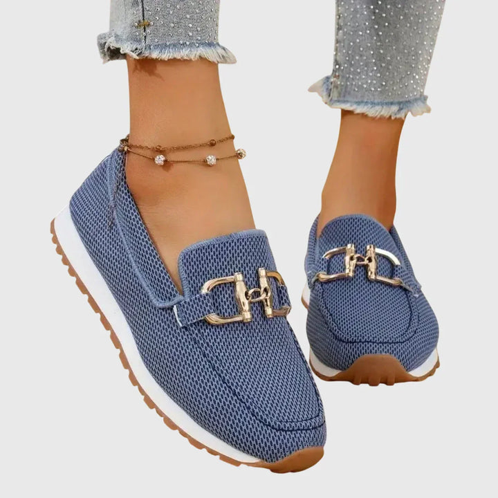 Stylish women's orthopedic loafers with arch support, perfect for casual wear.