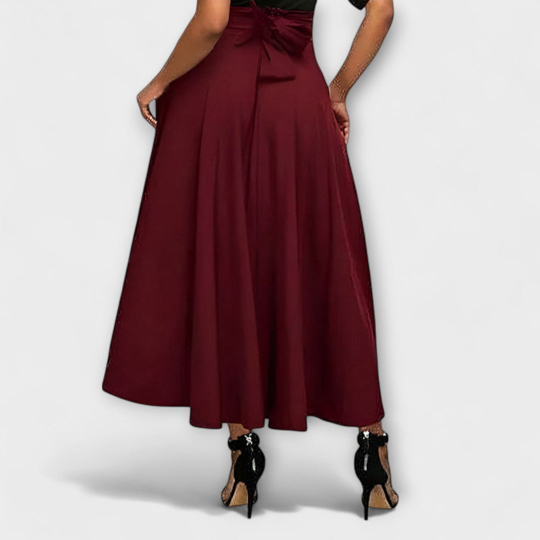 Stylish women's maxi skirt with a comfortable, flowy design. Perfect for elegant party wear & chic fashion.