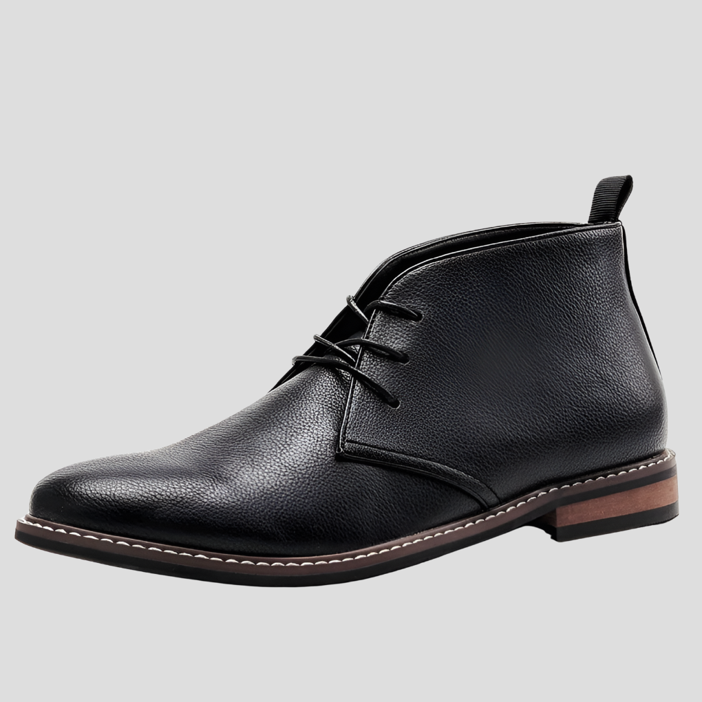 Tan men's desert boots, a versatile choice for classic casual style and long-lasting comfort.