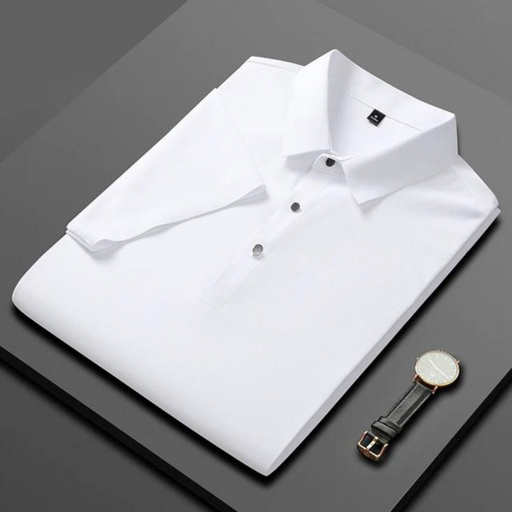 Elegant men's polo top. Perfect for effortless sophistication and stylish casual wear.