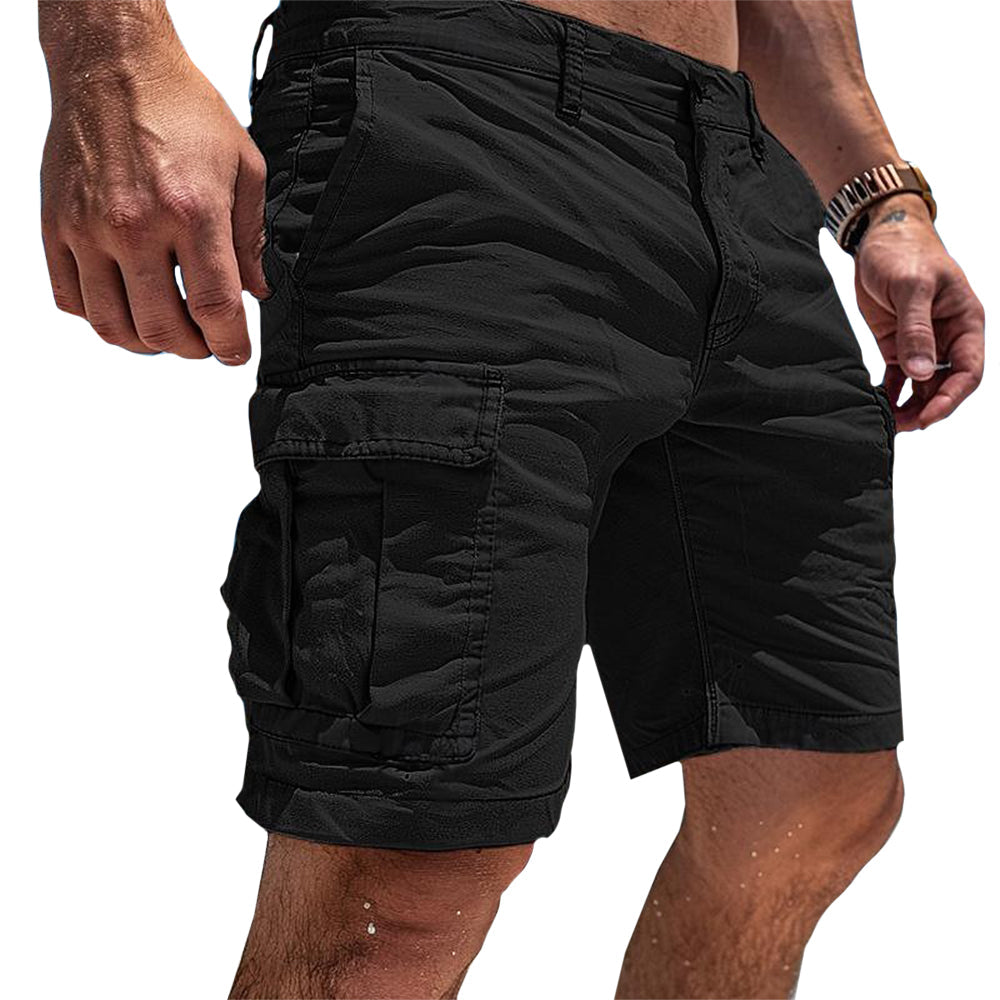 Versatile men's active cargo shorts, designed for comfort & durability, great for casual fashion & outdoor adventures.