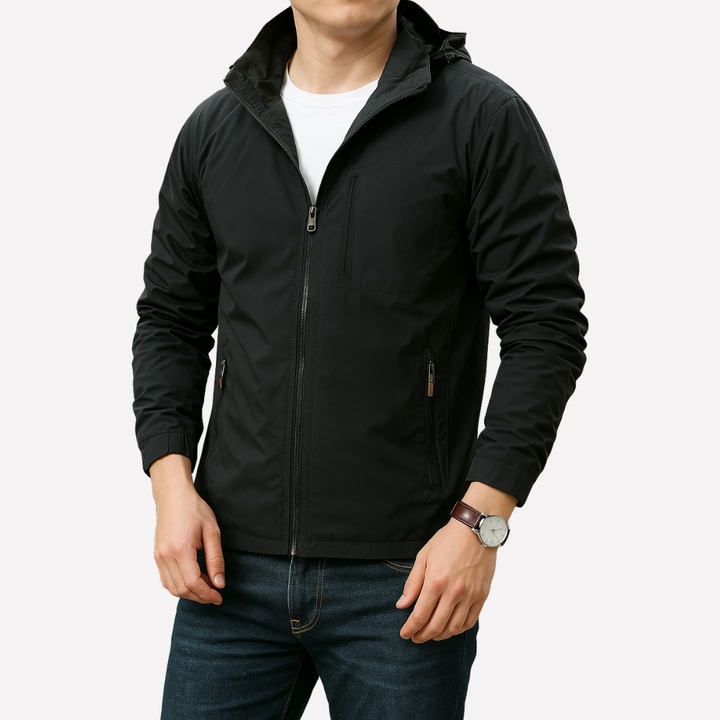 Men's everyday transitional jacket. Lightweight zip-up for spring & autumn. A versatile outerwear staple.