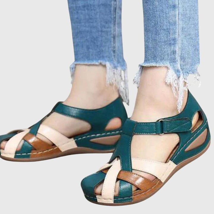 Supportive women's orthopaedic wedge sandals for ultimate comfort, foot pain relief, and stylish summer casual look.