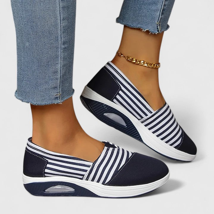 Women's orthopedic comfort walking sneakers, supportive and stylish for daily wear.