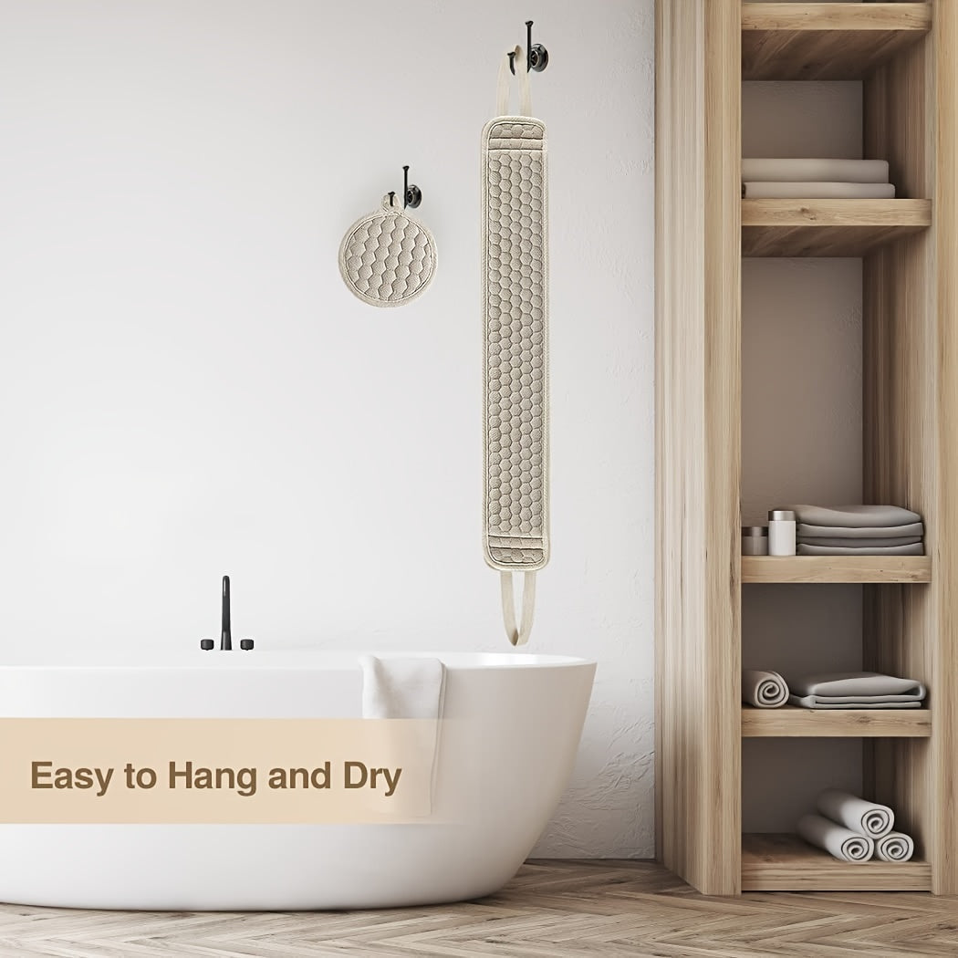 Refreshing bath tool: unisex back scrubber for invigorating deep cleansing, gentle scrub & improved skin.