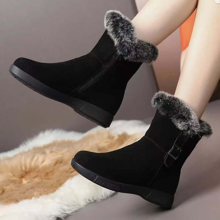 Women's Winter Snow Boots with Side Zipper