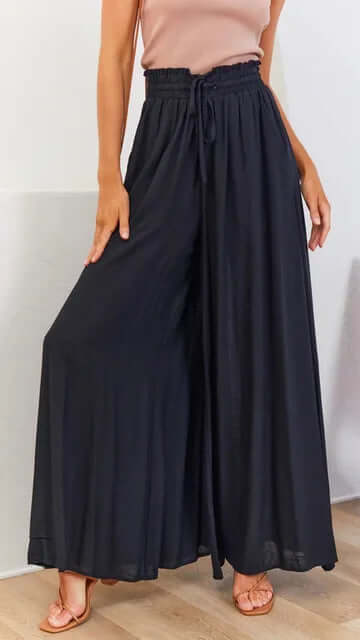 Women's Loose Fit Drawstring Trousers
