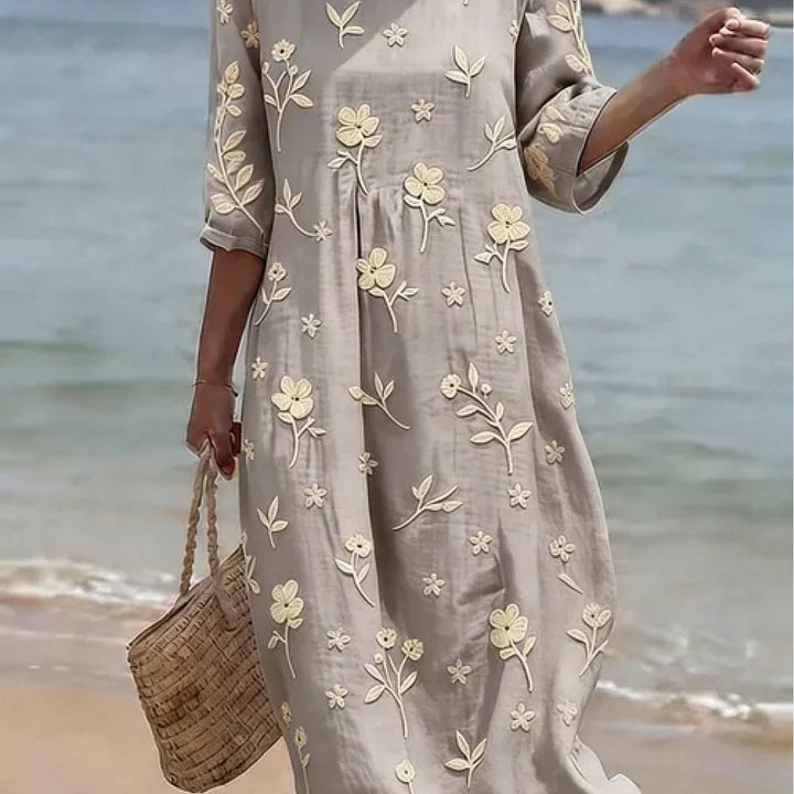 Versatile women's elegant ruffle wrap midi dress, a chic and flattering style perfect for sophisticated spring events.