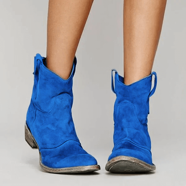 Women's Vintage Cowboy Ankle Boots
