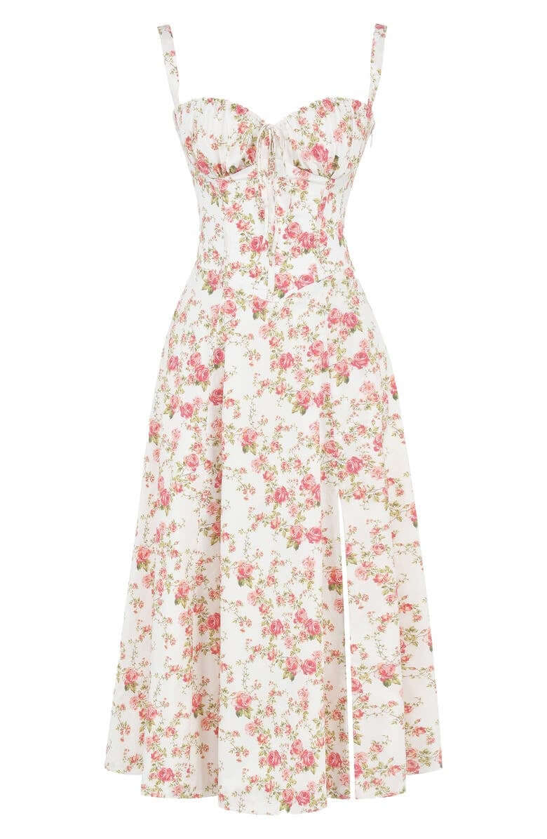Printed Bustier Dress - Summer Dress