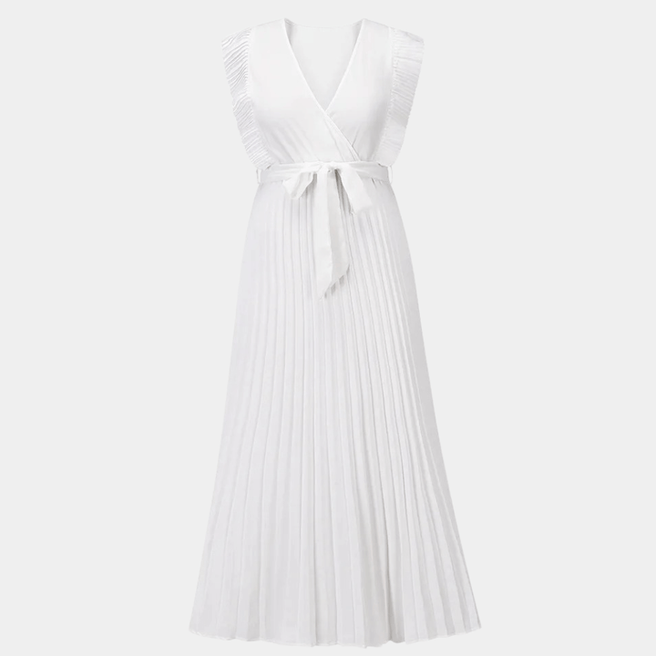 Elegant Long Dress with V-Neck