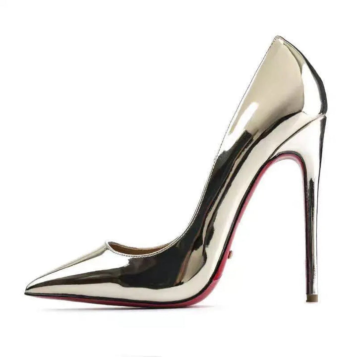 Stylish women's stiletto high heels with a pointed toe, designed for comfort with a soft sole. Great for dress shoes.