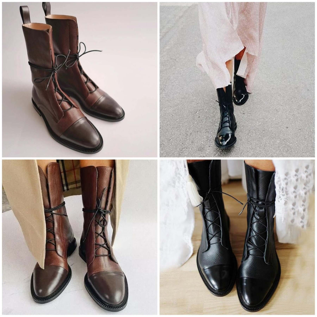 Women's Pointed Vegan Leather Ankle Boots