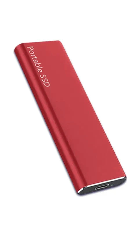 Universal 4TB USB-C external hard drive connected to a laptop, providing portable data backup and digital storage.