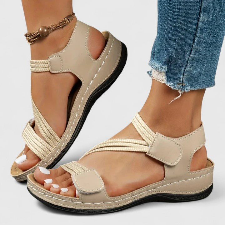 Stylish women's supportive sandals offering ultimate comfort & arch support for pain-free walking.