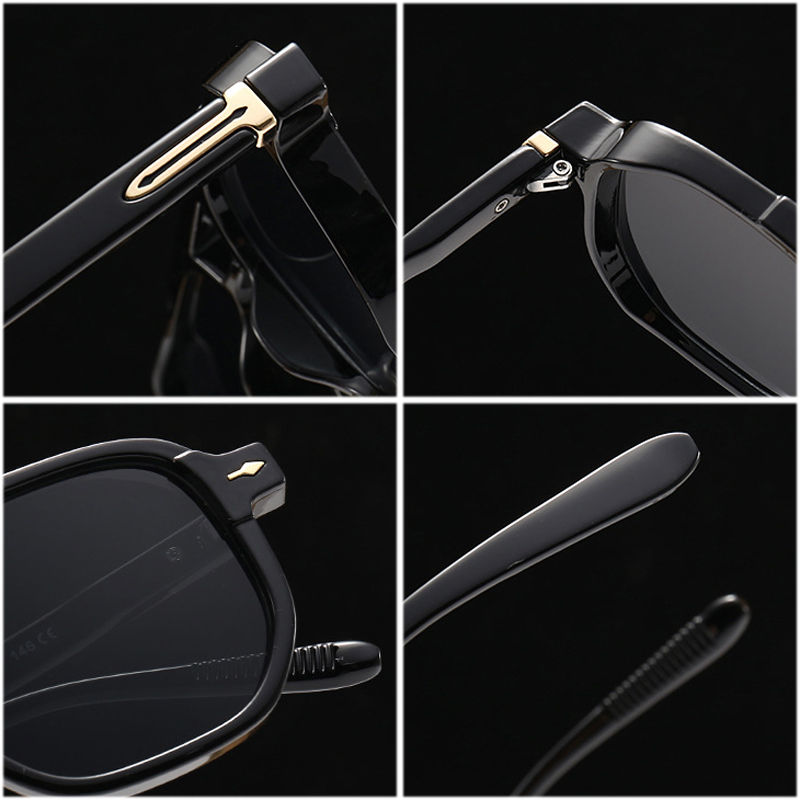 Classic black unisex eyewear, offering full UV eye protection and a stylish look.