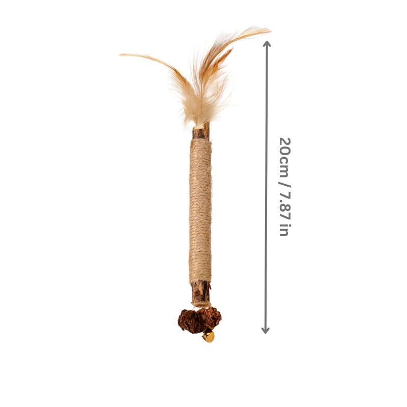 Natural silvervine cat chew sticks, a healthy catnip alternative for feline dental care & enrichment. 5-pack.