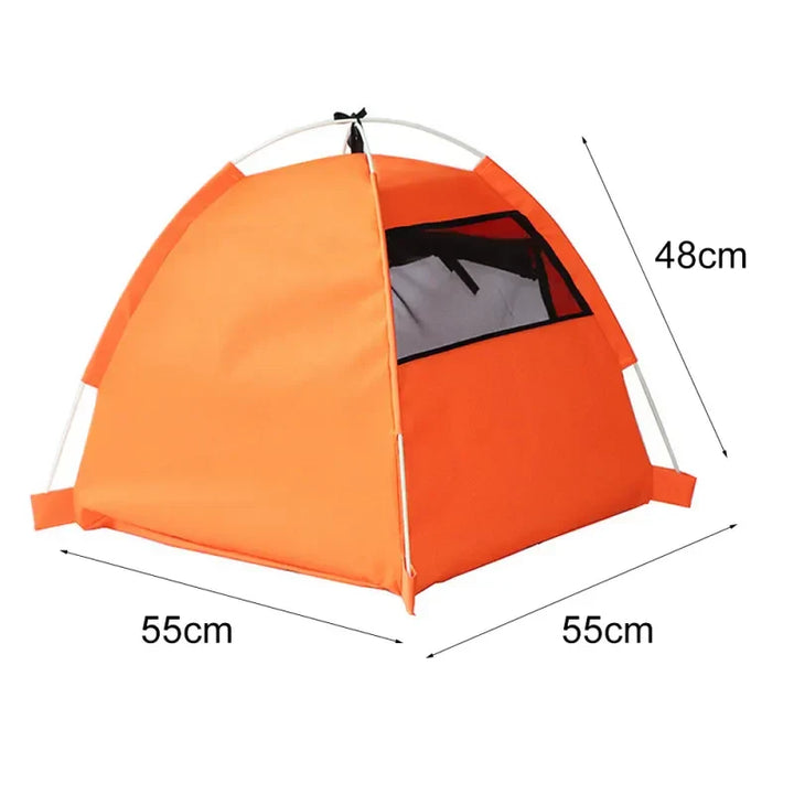 Cozy breathable pet tent. Foldable & waterproof, perfect as a portable dog bed or cat house.