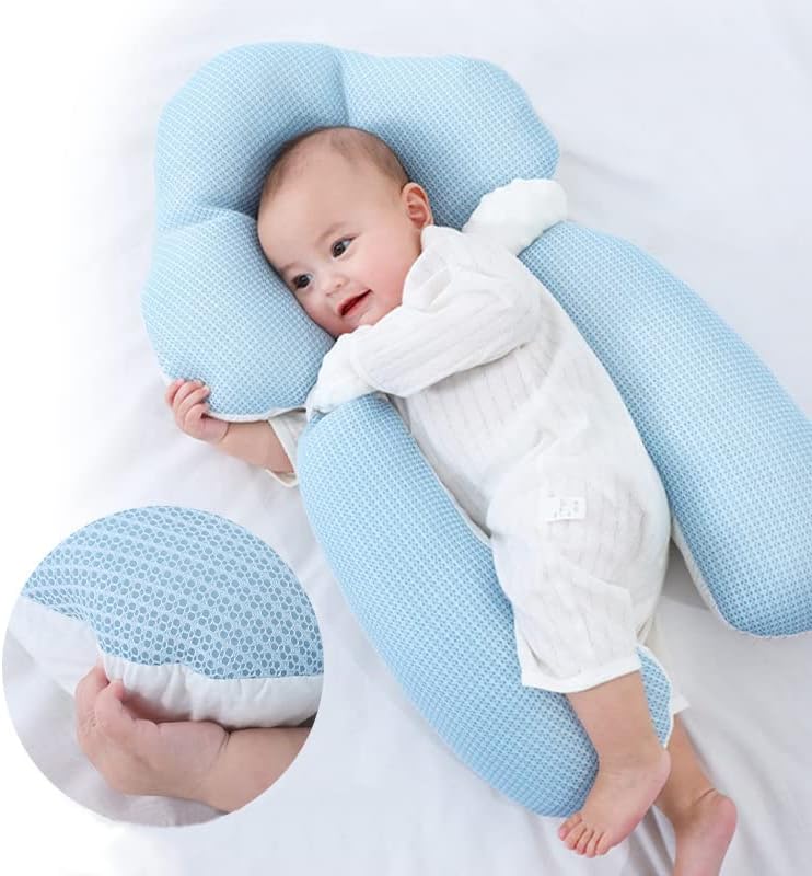 Secure baby cuddle nest, a natural sleep aid for newborns & infants, offering comfort & a safe sleep space.