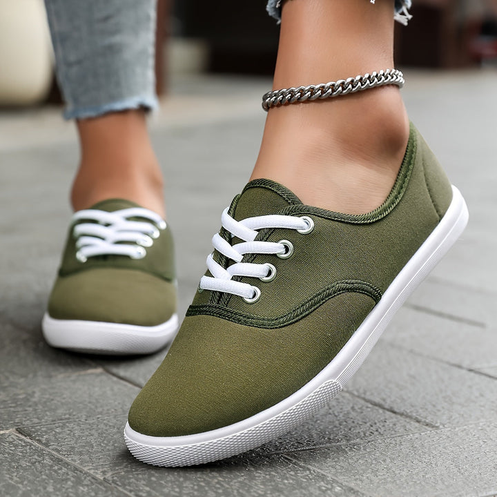 Versatile women's comfortable low-top lace-up walking shoes for daily casual style.