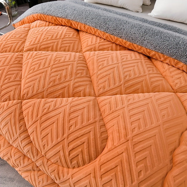 Premium ultra-soft fleece blanket, designed for all-season warmth & cozy comfort. Plush home decor.