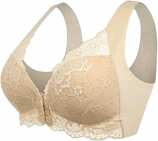Comfortable women's push-up bra with posture support, front closure, and seamless design for daily confidence.