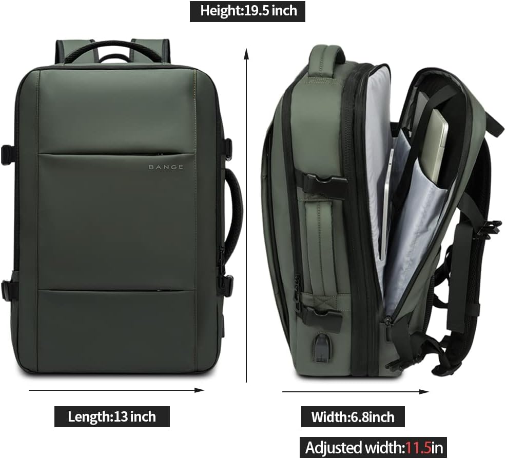 Durable unisex travel backpack, 26-45L expandable, waterproof for any destination.