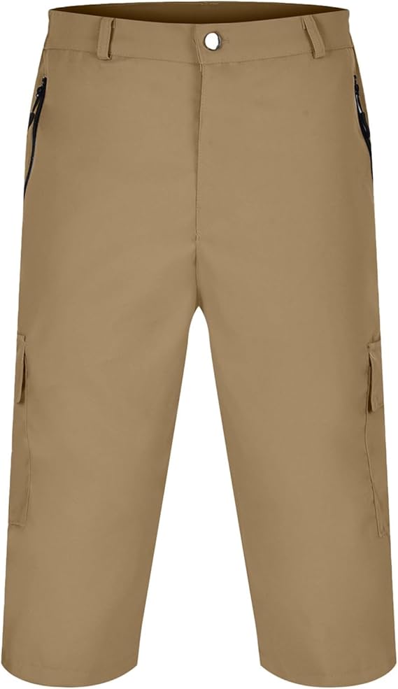 Comfortable women's quick-dry cargo shorts with multiple pockets, ideal for hiking, travel & activewear.
