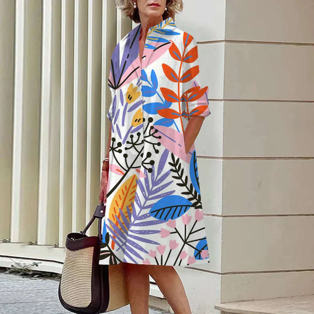 Stretch Fit Knee-Length Midi Dress