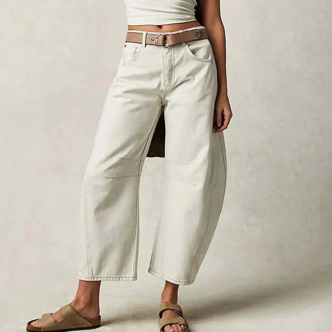 Women's High-Waisted Wide-Leg Jeans