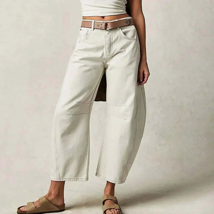 Women's High-Waisted Wide-Leg Jeans
