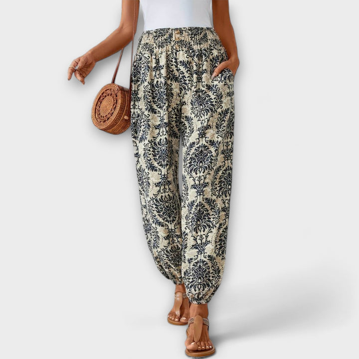 Elegant women's ethnic graphic print pants, designed for ultimate comfort and fashion.