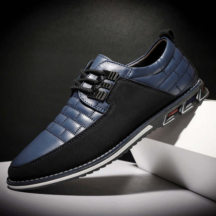 Men's Checked Lace-Up Shoes