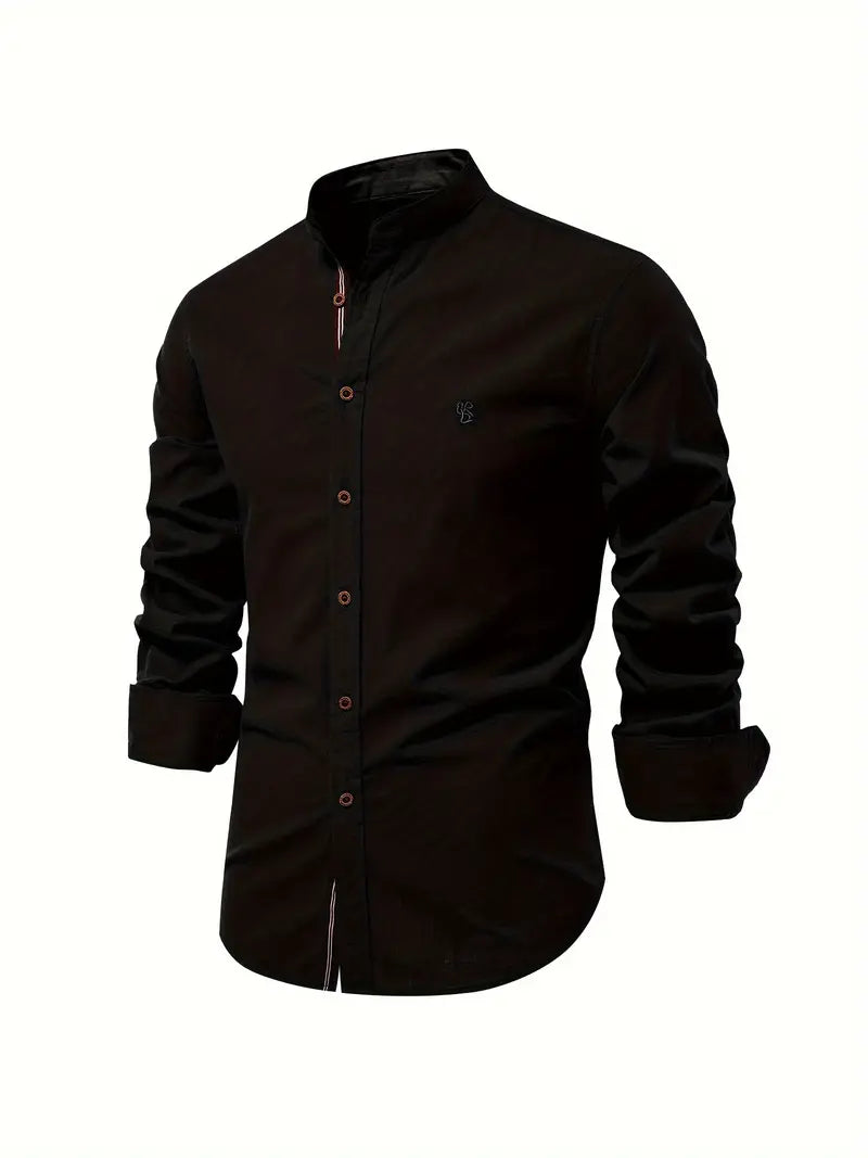 Smart casual men's button-up shirt, perfect for versatile everyday and office wear.